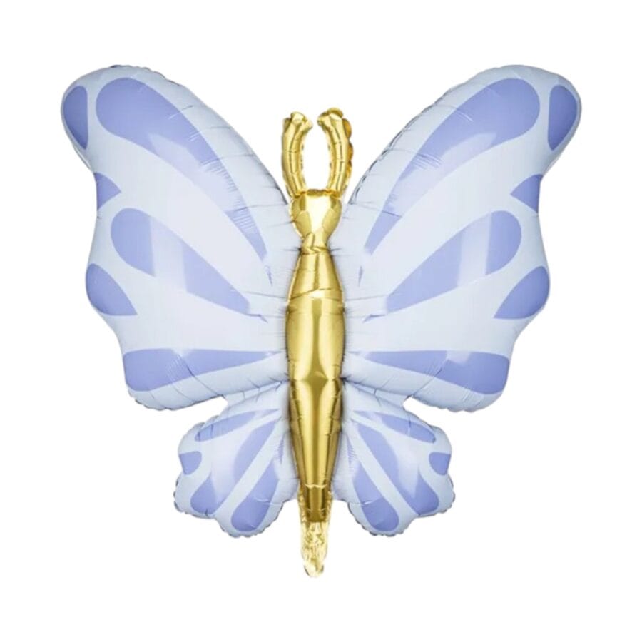 Blauwe vlinder folieballon 101cm