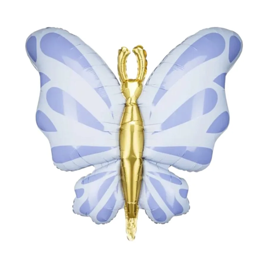 Blauwe vlinder folieballon 101cm