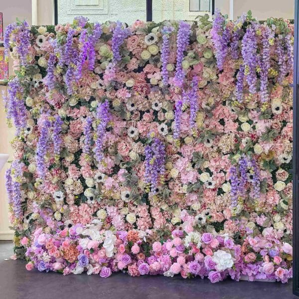 Bloemenmuur dreamy huren paars