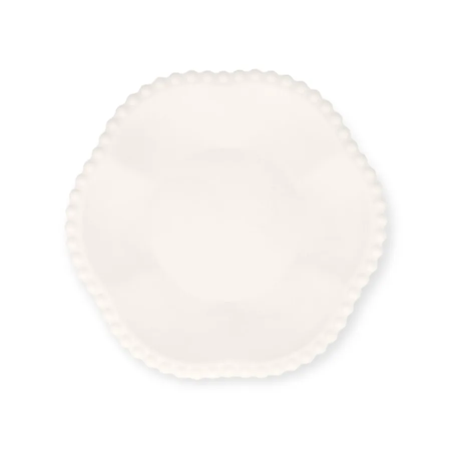 Bordjes Creme Dot Flower (8 stuks) - Meri Meri