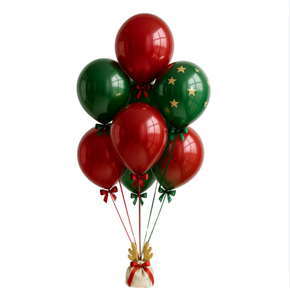 Kerst helium ballonnen gevuld Almere en Amsterdam