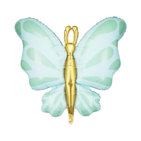 Mint vlinder folieballon 101cm Thema Event
