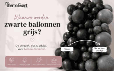 Waarom worden zwarte ballonen grijs?